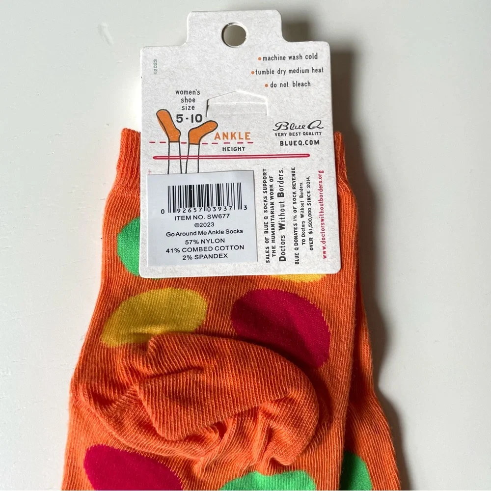 Blue Q NWT Go Around Me women’s ankle socks driving road rage